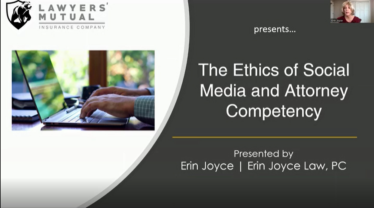 The Ethics of Social Media and Attorney Competency